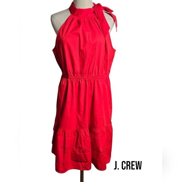 J. Crew Women's Red Halter Dress Plus Size NWT - Picture 1 of 5